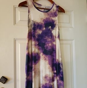 Lularoe Charlotte Dress TieDye Small Pockets